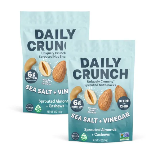 Vista 26 de Daily Crunch Almendras germinadas, churro de canela, paquete de aperitivos