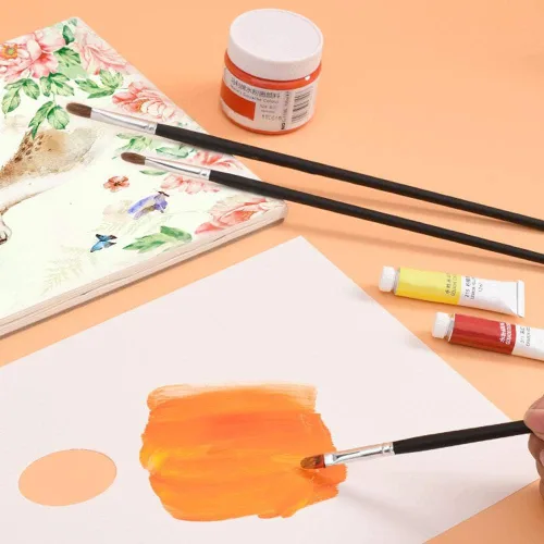 Vista 4 de 35 hojas de papel de paleta, paleta de mezcla de pintura A4, paleta de papel, almohadilla de pintura acrílica, suministros de mezcla para acuarela