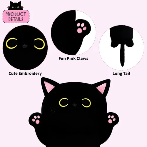 Vista 4 de Almohada de felpa de gato de 22.5 pulgadas de largo, animal de peluche de gato largo, almohada gigante para abrazar para niños y adultos, peluche