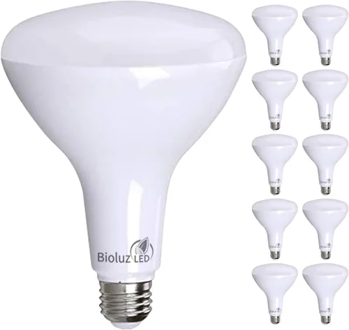Vista 8 de Bioluz Paquete de 4 Bombillas de Luz LED BR40 Más Brillantes - 90 CRI Encendido Instantáneo Blanco Cálido 2700K Bombillas de Luz 16W 1400 Lúmenes