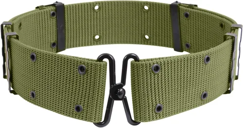 Vista 6 de Rothco Cinturón utilitario con hebillas de metal - Cinturones de servicio uniformes ajustables, Negro, Talla única