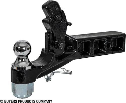 Vista 2 de Buyers Products - Enganche combinado de 10 toneladas, receptor de 2-1/2 pulgadas, bola de 2 pulgadas