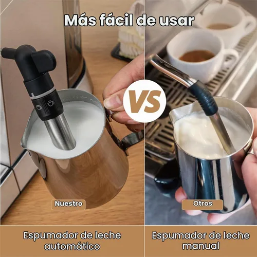 Vista 2 de Gevi Espresso Expresso Machine 20 bar con espumador automático de leche, cafetera de café espresso profesional con varita de vapor, máquina compacta