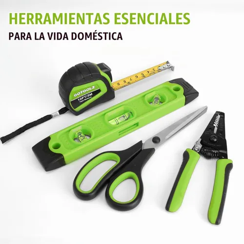 Vista 4 de Juego de herramientas para el hogar de 269 piezas, kit de herramientas de reparación general para el hogar con bolsa de almacenamiento, kit