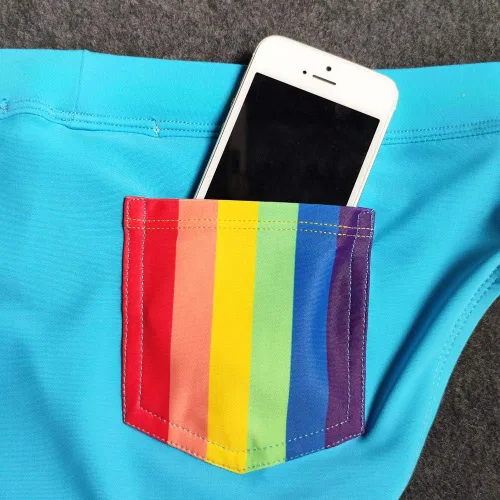 Vista 6 de UXH Traje de baño para hombre Briefs acolchado traje de baño masculino sexy natación bikini tabla playa surf natación troncos