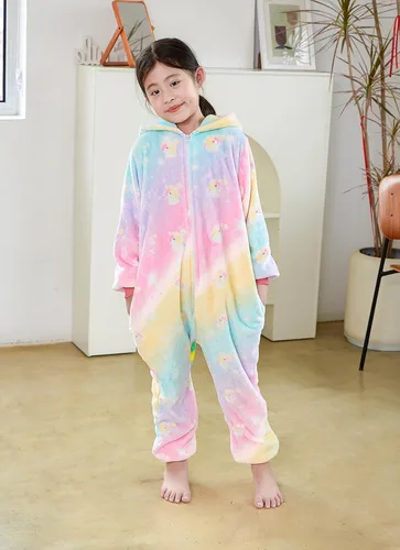 Vista 3 de Pijama de unicornio para niños, disfraz de Halloween