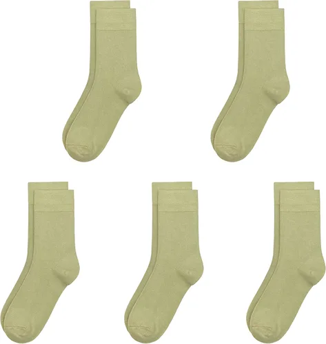 Vista 31 de SERISIMPLE Calcetines de bambú de viscosa para niños, calcetines escolares antiolor para niños y niñas, uniforme, ligeros, con costuras planas, 5
