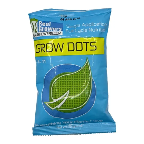Vista 7 de Real Growers Grow Dots Classic 6lb - Nutrientes de liberación programada de una sola aplicación a granel para cultivos sin suelo