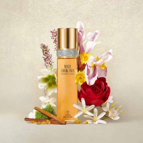 Vista 6 de Elizabeth Taylor White Diamonds, Eau de Toilette EDT Spray, Gardenia, 3.3 onzas líquidas y perfume para mujer, White Diamonds, Eau de Toilette EDT
