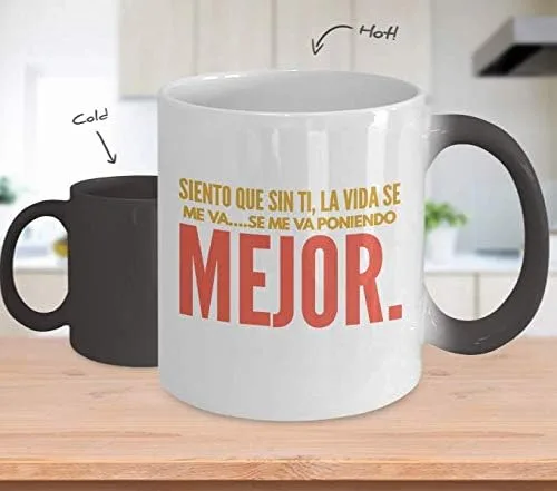 Vista 2 de Taza de Cafe Mejor Vaso, taza café divertidas, tazas personalizadas, taza de café inspiradoras, taza con mensajes positivos.