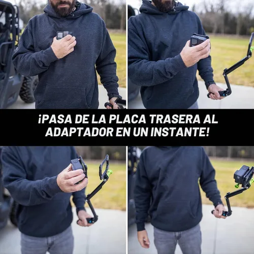 Vista 6 de SNAP Mounts PRO - Soporte de pecho magnético para cámara de acción para GoPro y DJI Osmo Action
