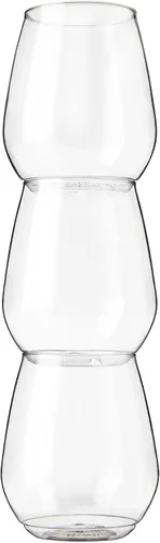 Vista 5 de TOSSWARE POP - Juego de 12 copas de vino de plástico transparente de 18 onzas, de calidad premium, reciclables, irrompibles y cristalinas, 12