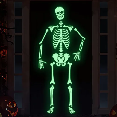 Vista 10 de Adhesivos luminosos de pared para ventana, decoración de fiesta de Halloween, murciélagos
