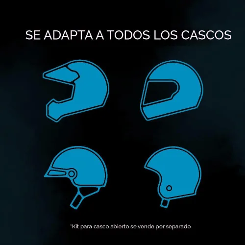 Vista 8 de Cardo PACKTALK Edge - Intercomunicador de auriculares con sistema de comunicación Bluetooth para motocicleta, paquete doble
