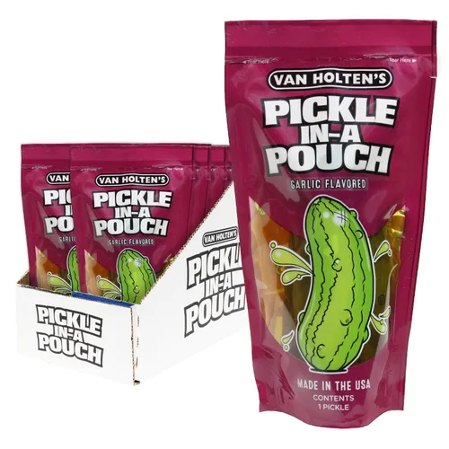 Vista 14 de Van Holten's Pickles - Eneldo Jumbo Pickle-In-A-Pouch - Paquete de 6 Eneldo clásico en una bolsa resellable, aperitivo estable, sin gluten, sin