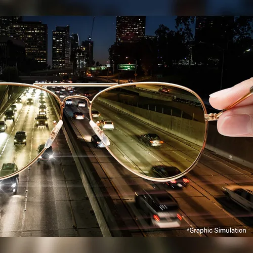 Vista 8 de Eagle Eyes NIGHT-LITE - Gafas de conducción nocturna con revestimiento antirreflectante