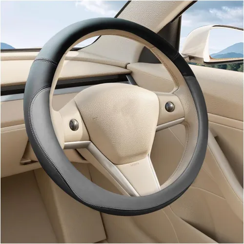 Vista 7 de Funda para Volante de Auto, 15 Pulgadas de Cuero Antideslizante y Transpirable para Vehículo con Sensación Cómoda, Accesorios