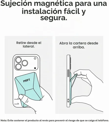 Vista 9 de MOFT Soporte magnético para cartera compatible con iPhone 17/16/15/14/13/12, ajuste de ángulo y soporte de teléfono compatible con MOVAS Magsafe