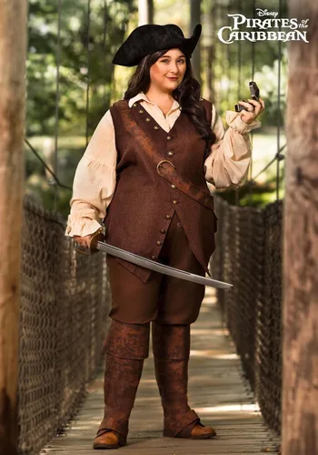 Vista 2 de Plus Size Disney Elizabeth Swann Costume for Women