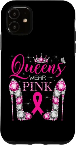 Vista 8 de iPhone 16 Queens Wear Rosa Concientización del Cáncer de Mama Estuche de Cinta Rosa
