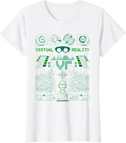Vista 13 de Camiseta de realidad virtual VR Retro Gamers, Negro, S