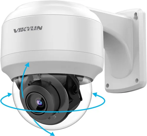 Vista 10 de VIKYLIN Cámara al aire libre 4K PTZ 8MP IP POE con audio de 2 vías Gris Blanco