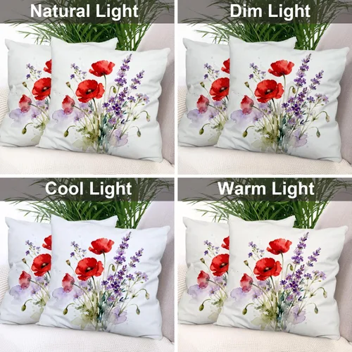 Vista 78 de Batmerry Autumn Pumpkin Templeton Throw Pillow Covers, Green Leaves Paths Forests Decorative Pillow Covers Digital Printing Blended for Couch Sofa
