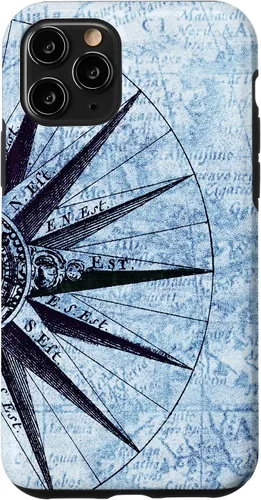 Vista 29 de Nautical Map Phone Case Vintage Ocean Maps Boat Captain Gift Case for iPhone 17