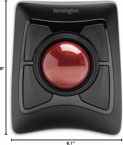 Vista 9 de Kensington Expert Wireless Trackball Mouse (K72359WW) Negro, 3.5" x 6.1" x 8