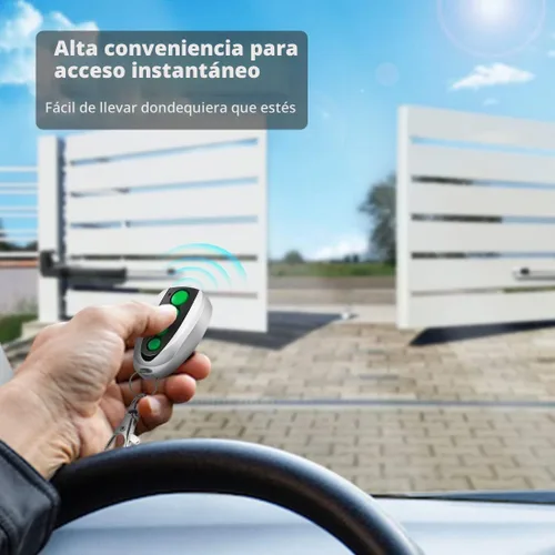 Vista 2 de TOPENS M12 - Transmisor de 4 botones con control remoto para abridor automático de puerta corredera oscilante, paquete de 2 unidades, transmisor