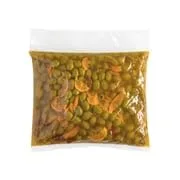 Vista 3 de Aceitunas verdes marinadas con mandarina y chile, sin hueso, 7.4 LB
