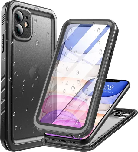 Vista 54 de Cozycase TOP - Funda impermeable militar IP68 para iPhone XR, resistente 360 a prueba de golpes, cuerpo completo, con protector de cámara