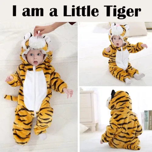 Vista 2 de Disfraces de animales para bebé, unisex, mameluco para Halloween