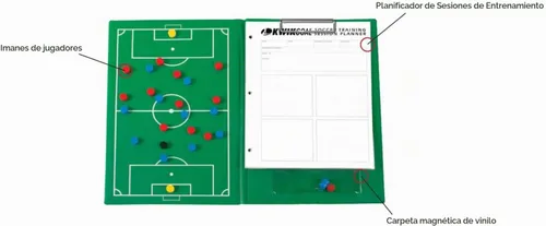 Vista 4 de Kwik Goal Tabla magnética de fútbol verde, 8 1/2 pulgadas de ancho x 12 pulgadas de alto