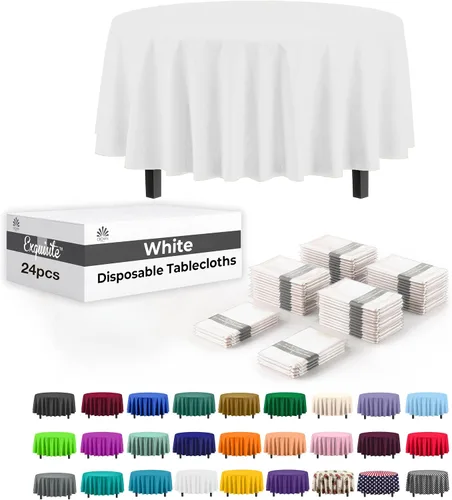 Vista 7 de Party Solids Mantel rectangular de plástico color azul aguamarina, 54 x 108 pulgadas, paquete de 24