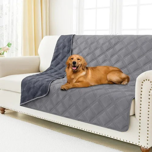 Vista 122 de Smiry Funda impermeable para cama de perro, manta reversible para mascotas para sofá Manta suave lavable para perro, funda a prueba de fugas