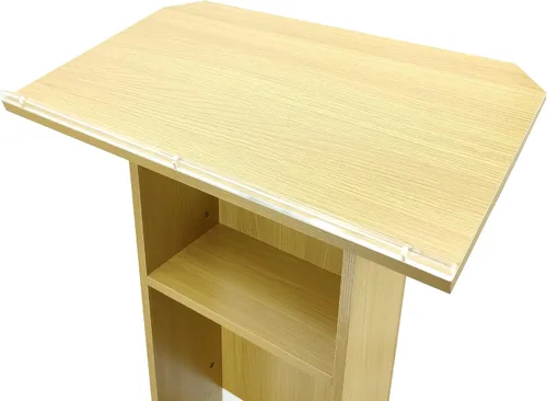 Vista 9 de FixtureDisplays® Madera (MDF) Podio Atril Púlpito Recepción 14302