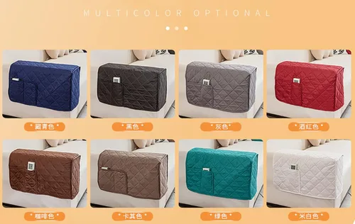 Vista 4 de Fundas antideslizantes para reposabrazos con 2 bolsillos para sofá, sillón, organizador para control remoto, teléfono, protector de brazos