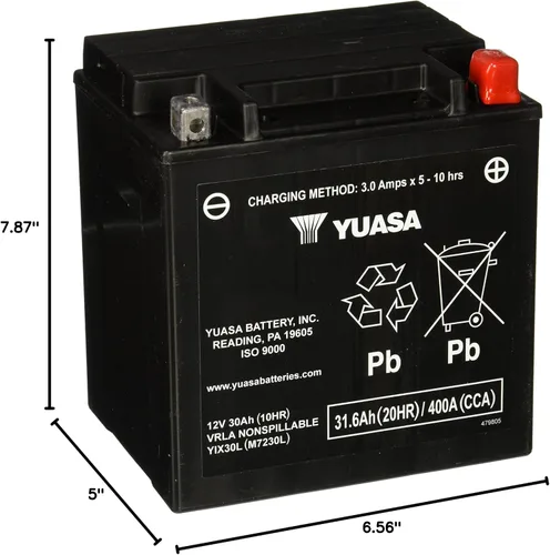 Vista 3 de Yuasa YUAM7230L YIX30L batería