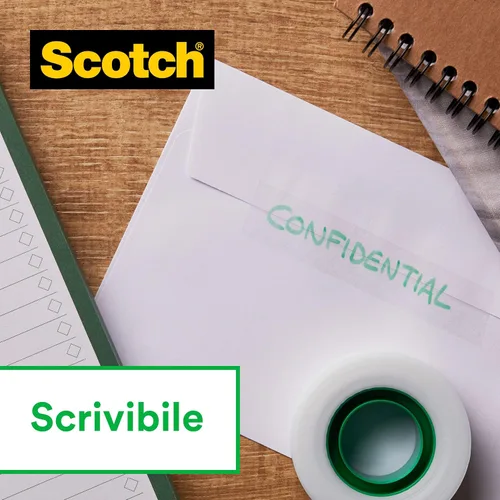 Vista 4 de Scotch Cinta mágica, paquete promocional, 2 rollos en dispensador de mano + 1 cinta adhesiva de uso general para reparación, etiquetado y sellado