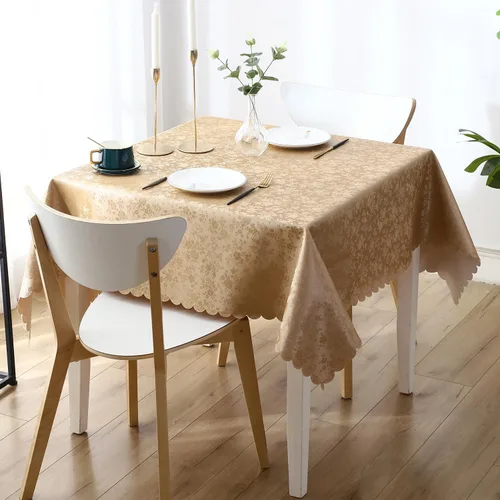 Vista 83 de Smiry Mantel cuadrado, mantel de vinilo resistente al agua, lavable, para cocina y comedor (azul bebé, 54 x 54 pulgadas)