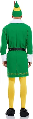 Vista 2 de Elf Costume Set Adult Christmas Cosplay Suit Xmas Outfits for Adults Couples