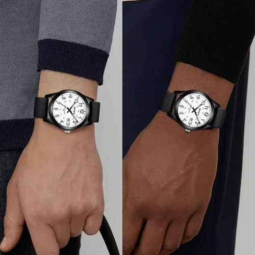 Vista 6 de Mens Watches Analog Quartz Sports Unisex Watch 30M Waterproof Watches for Men Women Nurse Medical Professionals-Military Time with Second Hand