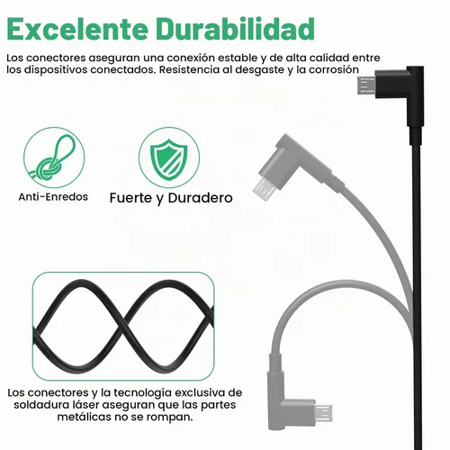 Vista 5 de Cable de carga USB, sincronización de fecha, Wacom Intuos, compatible con tablet CTL480 CTL490 CTL690 CTH480 CTH490 CTH680 CTH690 Wacom Bamboo
