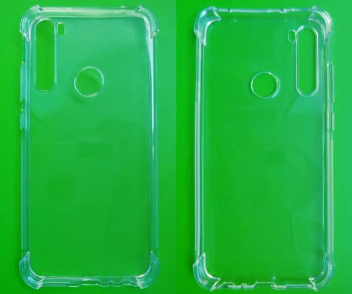 Vista 3 de USTIYA Funda para Xiaomi Mi Redmi Note 8 Cristal Transparente TPU Cuatro Esquinas Parachoques Cámara Note8 Cubierta Protectora Transparente Suave