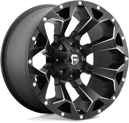 Vista 4 de FUEL D787 Assault 17x8.5 5x4.5"/5x5" +14mm Llanta de Rueda Negra/Roja 17" Pulgada D78717852652