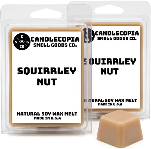 Vista 18 de Apple Maple Bourbon - Cera vegana vertida a mano fuertemente perfumada, 12 cubos de cera perfumada, 6.4 onzas en 2 paquetes de 6 unidades Bourbon