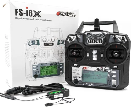 Vista 9 de Flysky FS-i6X - Transmisor RC de 6-10 (predeterminado 6) canales, 2.4GHz AFHDS con receptor FS-iA6B