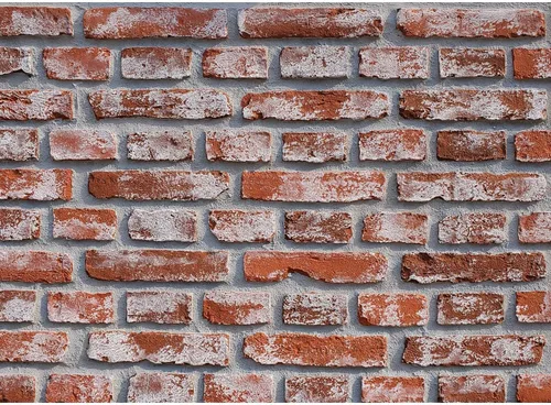 Vista 2 de Paneles laterales rojos de ladrillo sintético, panel de pared 3D con textura de ladrillo orientado sólido para sala de estar, cocina, baño, balcón