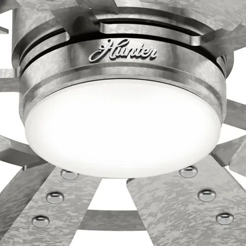 Vista 8 de Hunter Fan Company 50730 Crescent Falls Ventilador de techo, 44, galvanizado